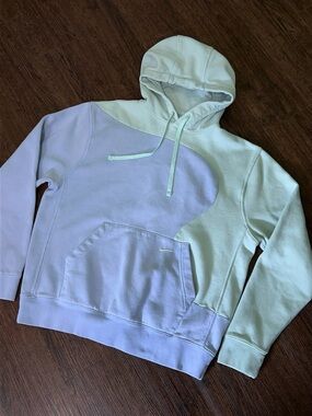 Nike Pastel Colorblock Hoodie Pullover Swoosh Athleisure Streetwear Unisex